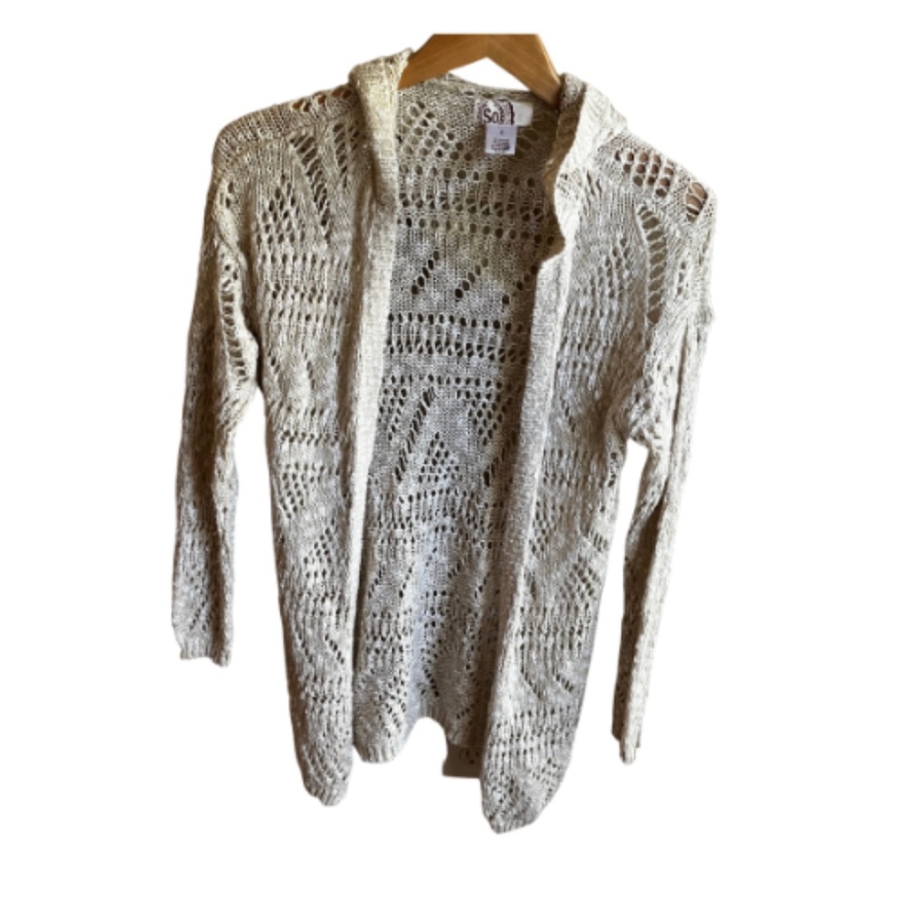 So Brand Women's Duster Cardigan with Hoodie. Size S.